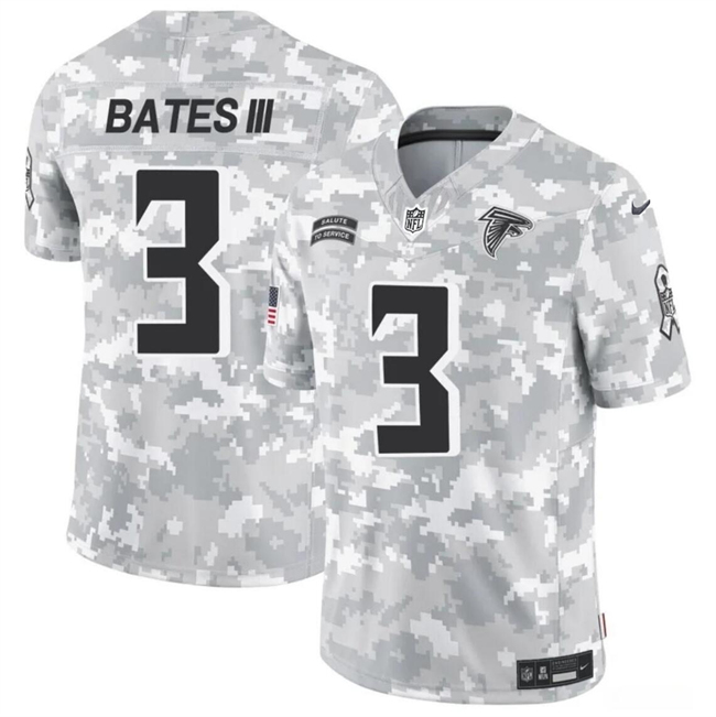 Men's Arctic Camo Atlanta Falcons #3 Jessie Bates III 2024 F.U.S.E Salute to Service Limited Stitched Football Jersey